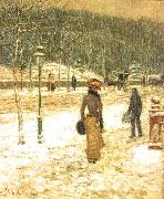 Childe Hassam New York Street oil painting picture wholesale